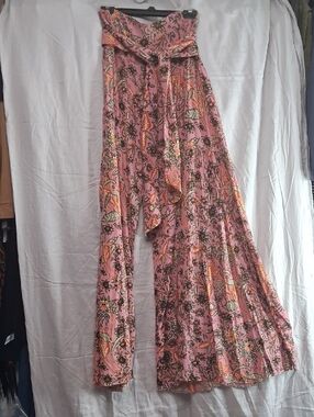 Free People Floral Convertible Jumper/ Leg Boho Pants